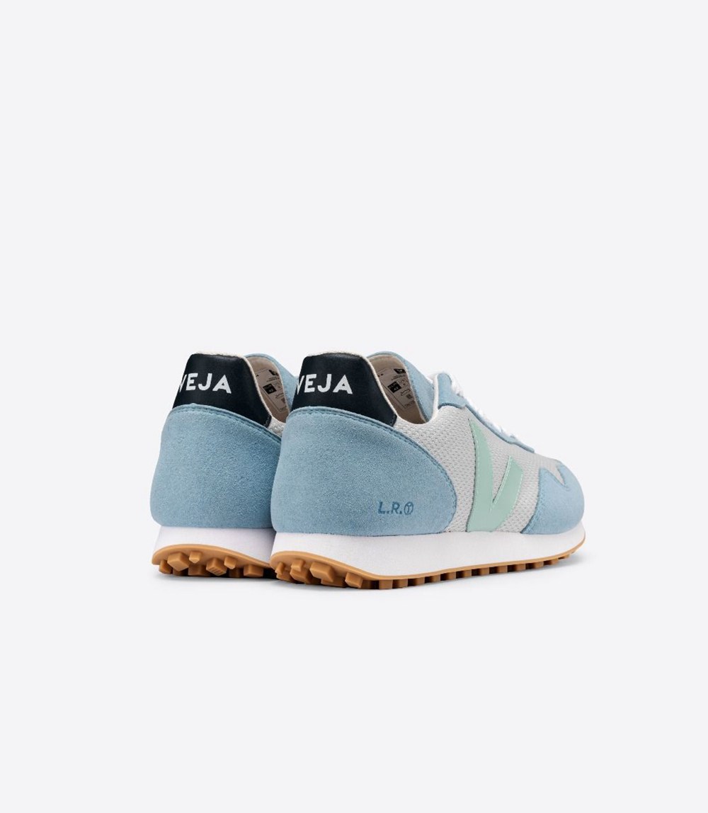 Veja Trainers Womens Grey/Blue - Sdu Rec Alveomesh - LIMO-15032